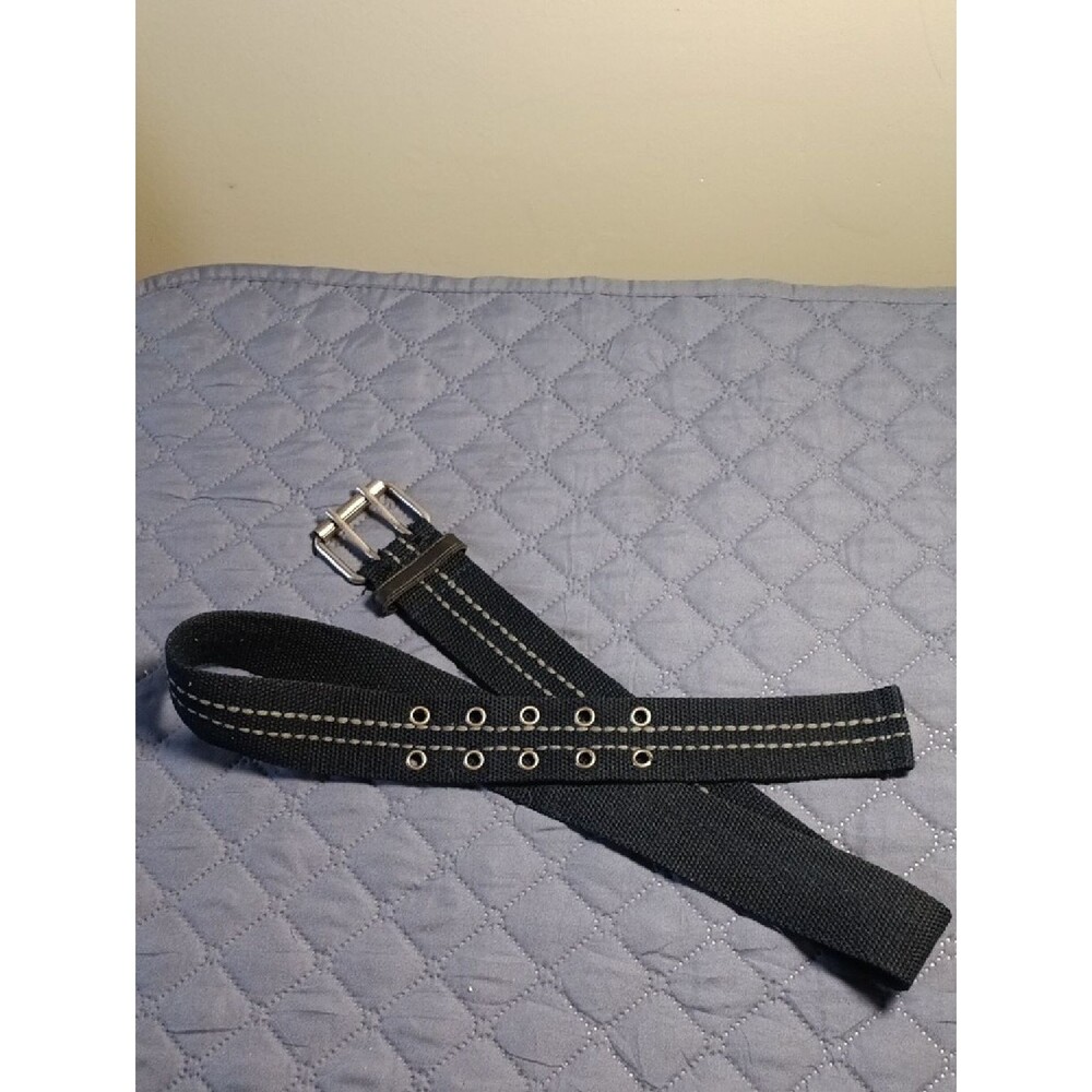 Navy Black Canvas Belt